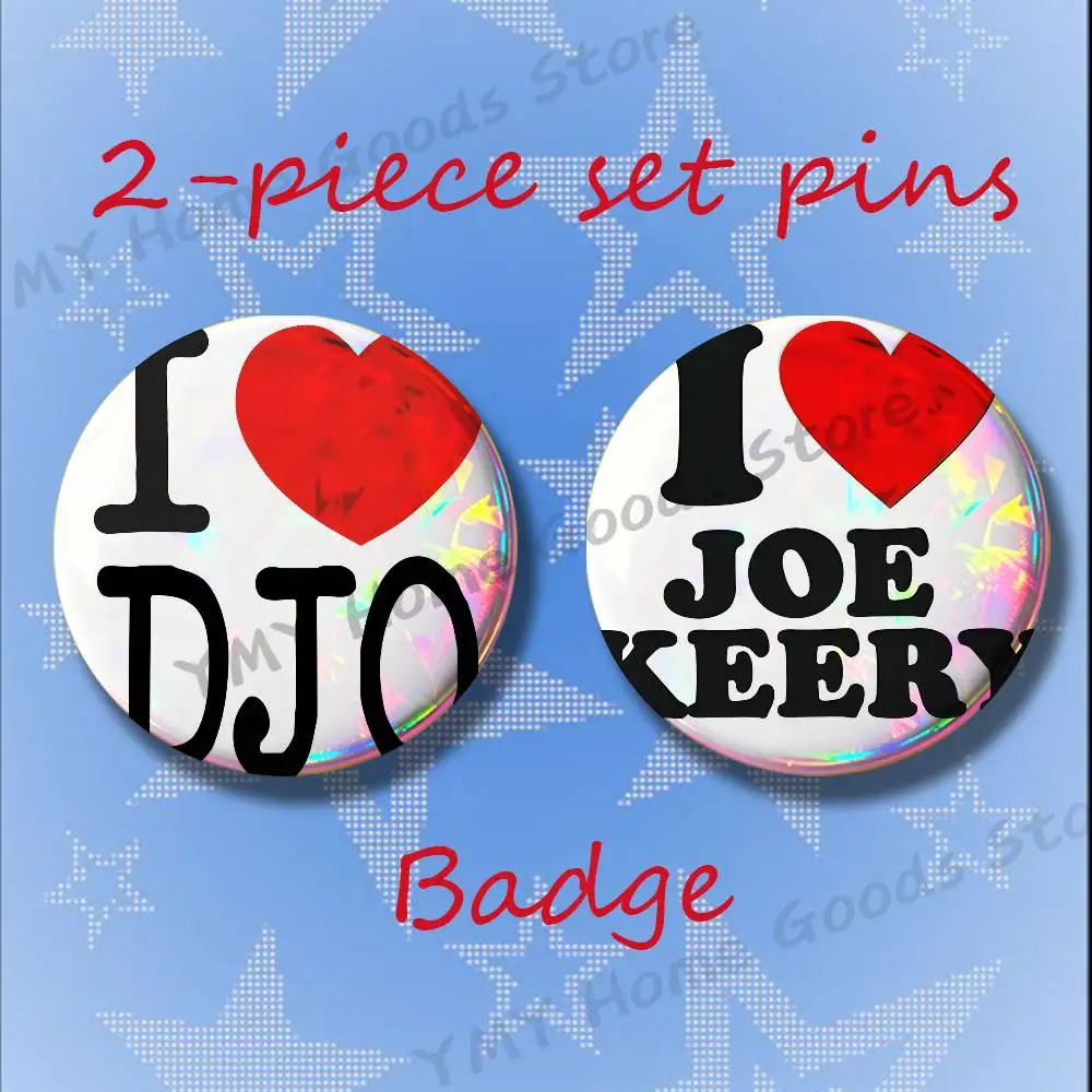 The Crux DJO J-Joe K-Keery Brooches for Backpack Accessories 25 32 44 58 75mm Round 2-piece set Free Mix