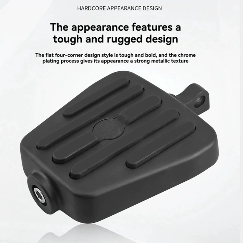 NCSMT Motorcycle Foot Pegs Footrest Footpegs for Harley Davidson Black