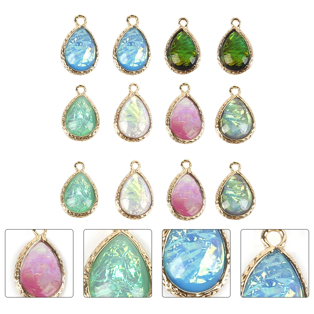 

12 Pcs Earring Accessories Materials Shape Pendant Charms Jewelry Making