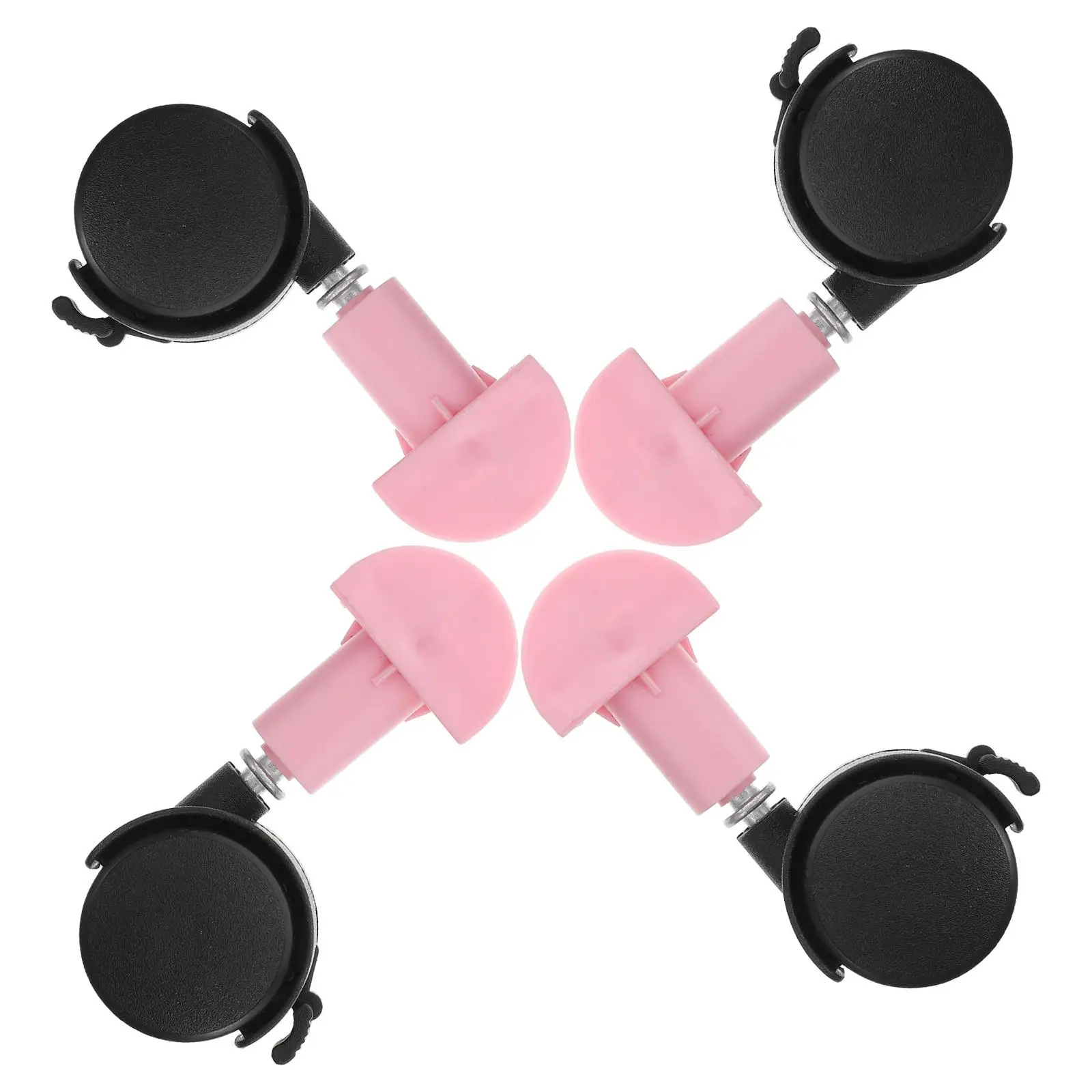 

4 Pcs Cat Cage Caster Accessories New Mesh Pet Movable Furniture Casters Wheels Easy Assembly Comfortable Design Pet