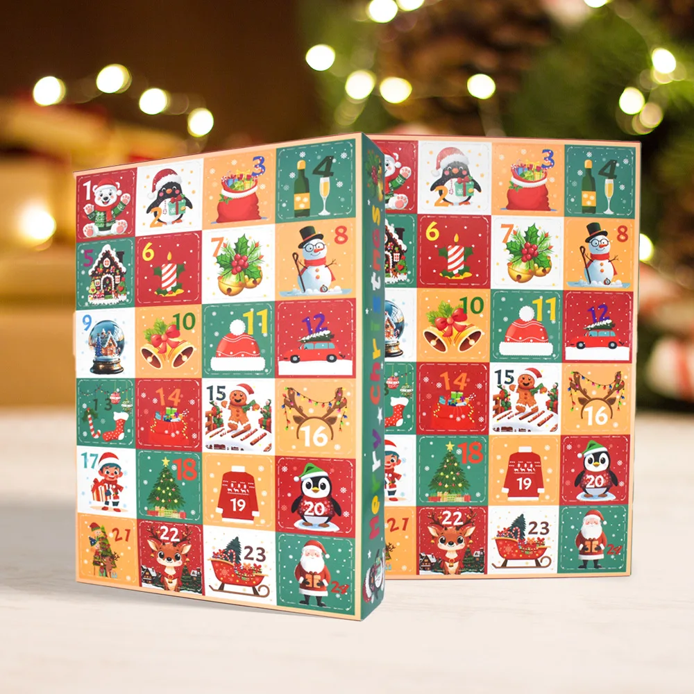 5 قطعة صناديق مفاجأة عيد الميلاد تقويم القدوم صناديق عدة لتقوم بها بنفسك مضحك 24 يوما عيد الميلاد العد التنازلي حافظة أعمى لمستلزمات حفلات عيد الميلاد #2