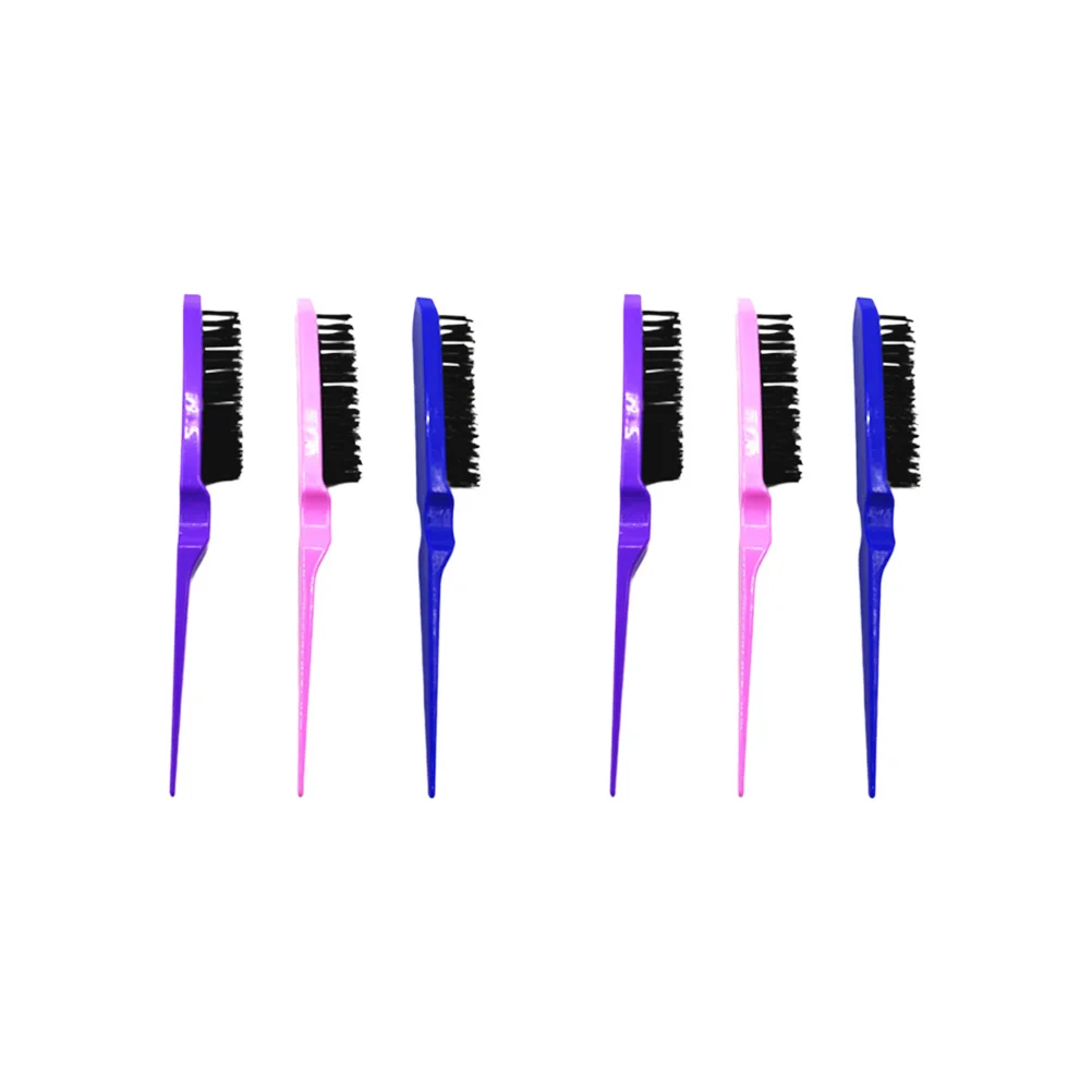 

6 шт. профессиональные многофункциональные расчески для волос антистатическая расческа из щетины для вьющихся волос легкий портативный прочный креативный