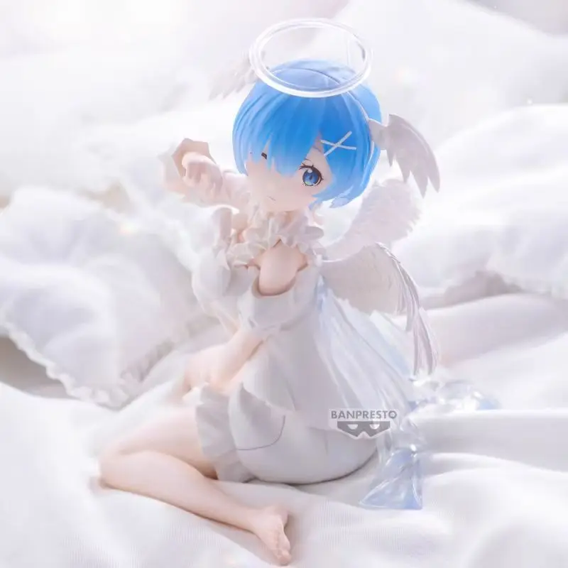 Bandai In Stock Banpresto Relax Time Anime Re: Life A Different World From Zero Rem Ram Sweet Angel Ver. Action Figures Model - view 6
