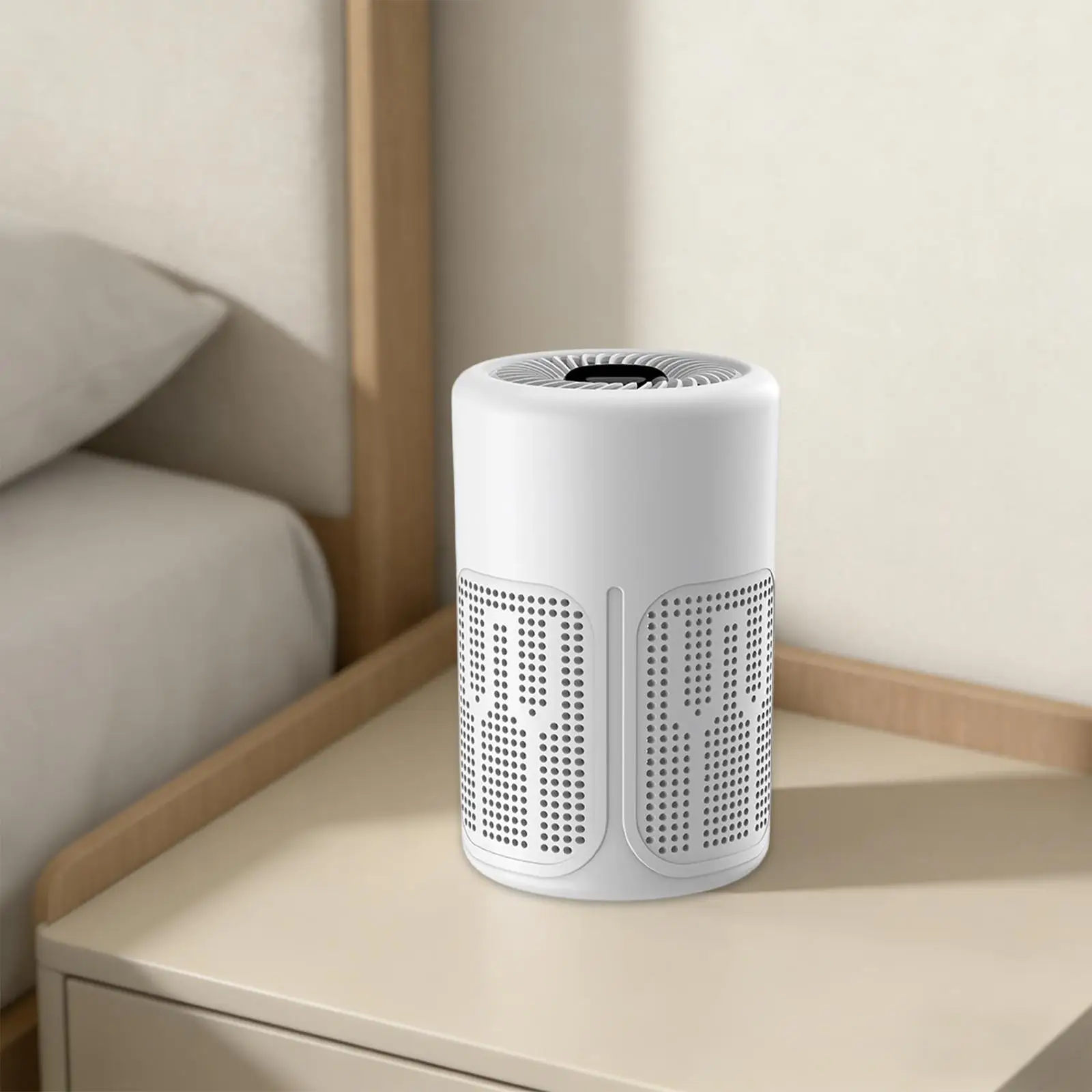 Air Purifiers Air Cleaner Desktop Quiet Office Car Sturdy Accessory Removes Pet Allergies CO2 Odor Particles