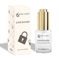 SENSE LASHES 15ml agente fijador Super Bonder para pegamento de pestañas ayuda adhesivo para pestañas suministros de extensiones de pestañas de secado rápido