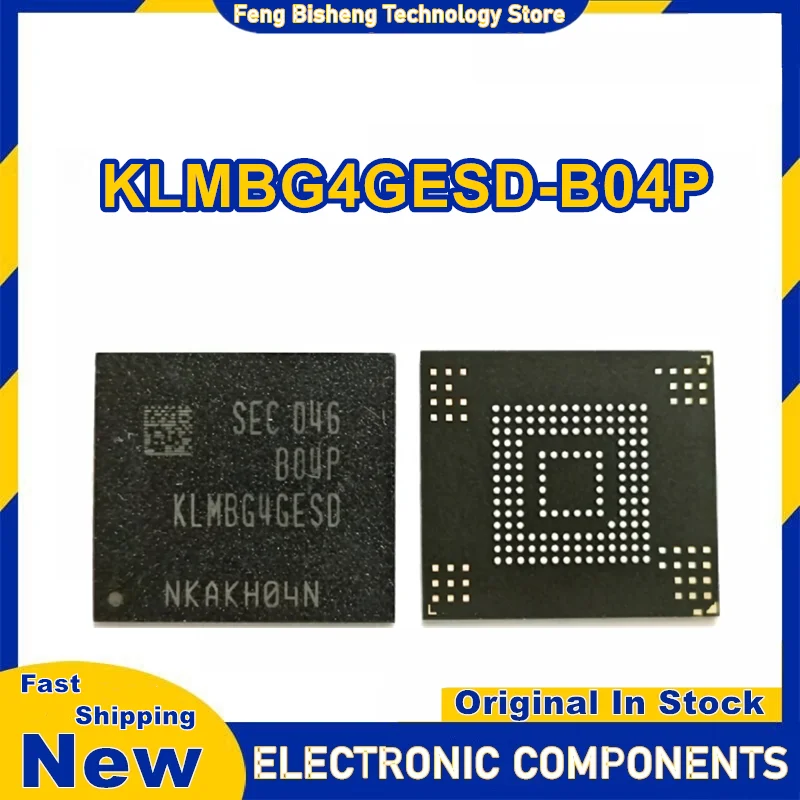 

KLMBG4GESD-B04P Industrial grade 5.1 version eMMC 32GB flash memory granule New Original in Stock