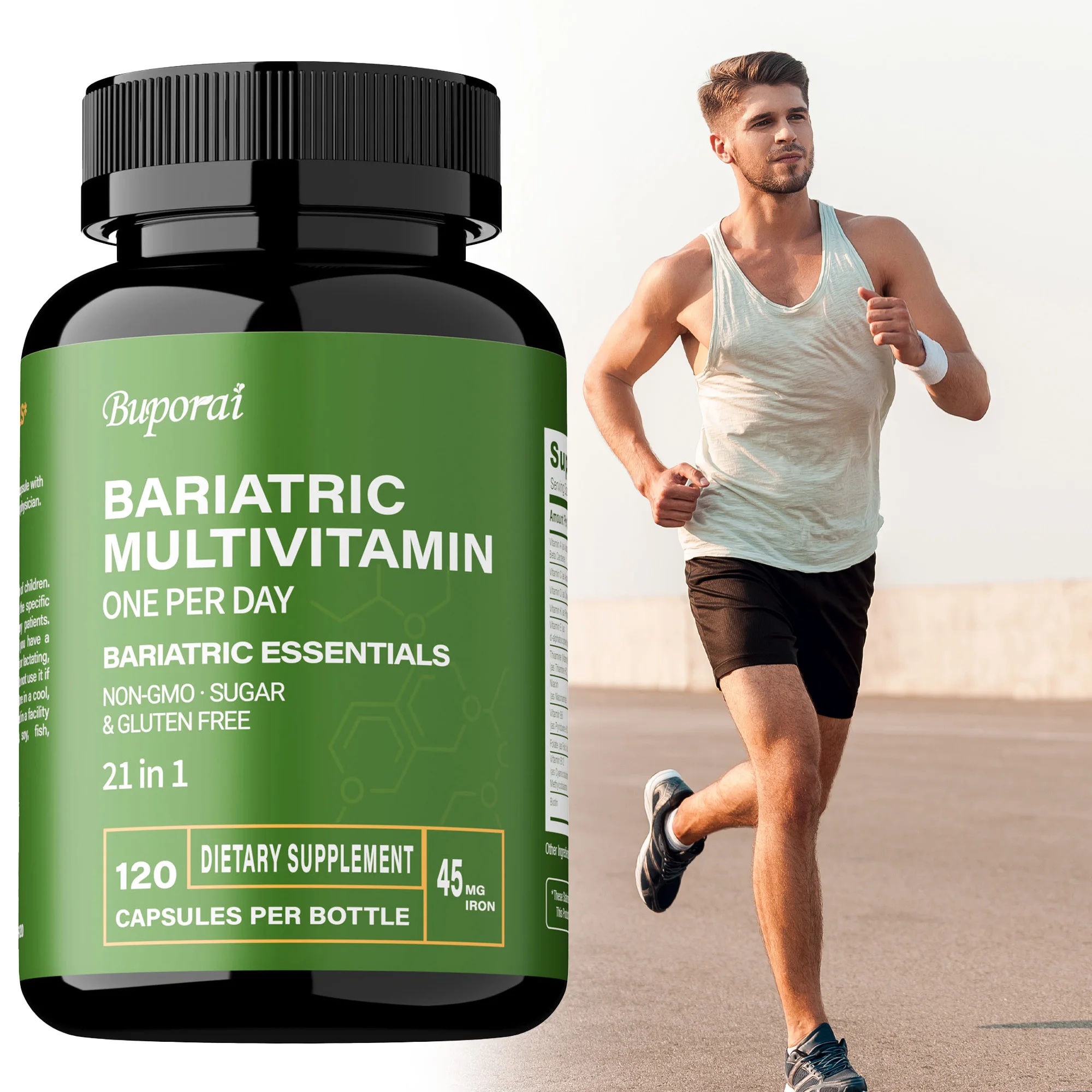 

Bariatric Multivitamin Supplement - Promote Bone and Overall Health, Maintaining Energy Levels - Contains 21 Vitamins & Minerals