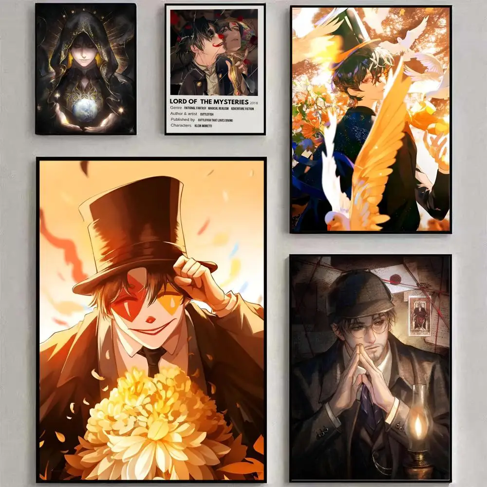 Anime L-Lord Of M-Mysteries Poster Poster Waterproof HD Wall Art Decal Self-Adhesive Aesthetic Decor For Home Living