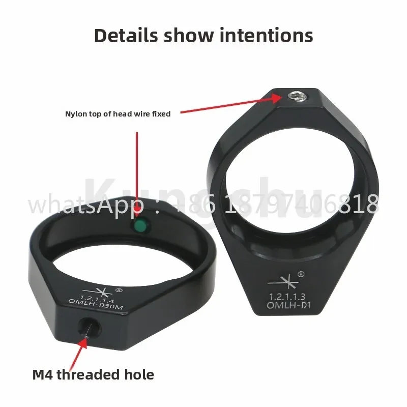 OMLH-D Series: Fixed optical lens mount; uses a setscrew to secure the optical element.