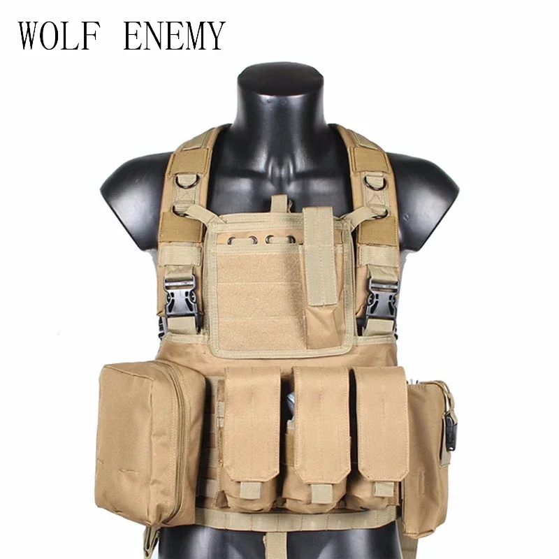 

WOLF ENEMY Tactical Military Vest Field Airsoft Cs Vest Apron Vest Military Protective Equipment