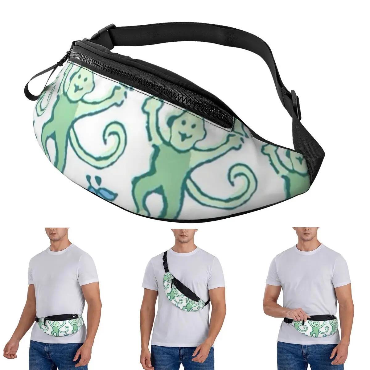 bolsa-de-cintura-crossbody-preppy-roller-macacos-coelho-anime-homens-mulheres-fanny-pacote-viajando-correndo-dinheiro-bolsa-de-telefone