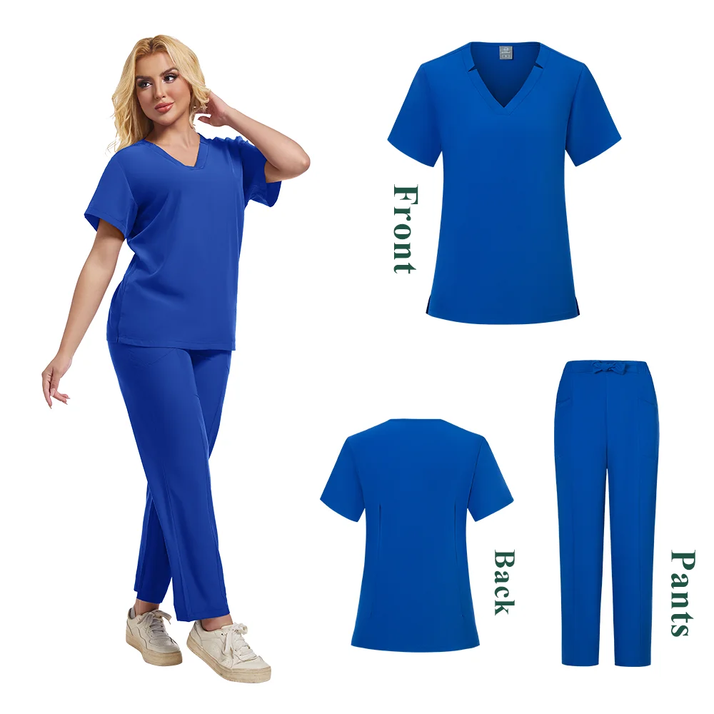 ชุดขัดชุดผู้หญิง Joggers อุปกรณ์การแพทย์ Healthcare เครื่องแบบผ่าตัด Lab Veterinary Clinic ชุดทํางาน Mens