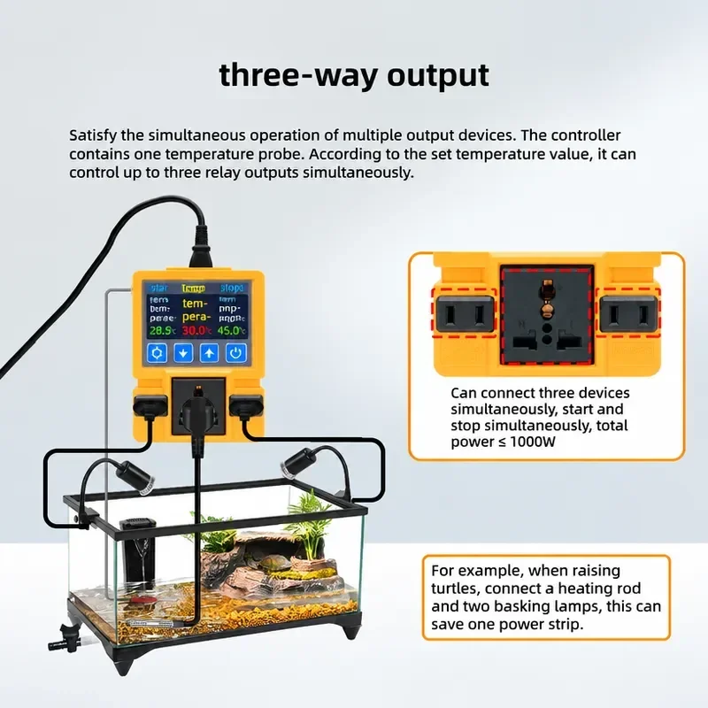 SV-201B-3A High Precision 0.1C Intelligent Temperature Controller Three Way Output Industrial Grade