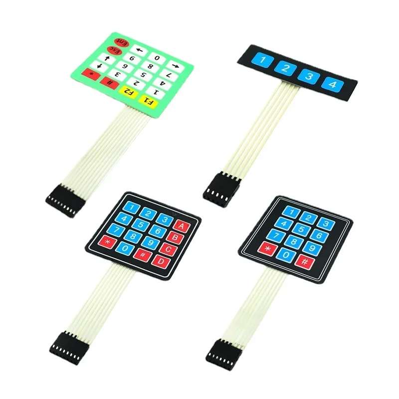 Nowa 4 12 16 20 klucz 4*4 klawiatura membranowa 1x4 3x4 4x4 4x5 matryca matrycowa klawiatura do inteligentnego samochodu arduino