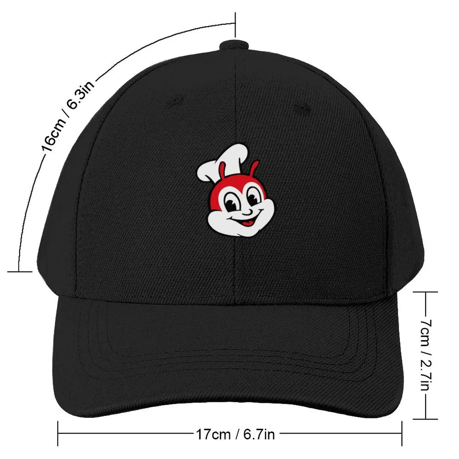 Classic Jollibee fast food logo Classic Baseball Cap dad hat Custom Cap Uv Protection Solar Hat Boy Child Women's