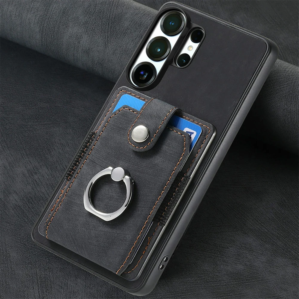 For Samsung S26 Ultra 5G Leather Wallet Holder Card Funda For Samsung Galaxy S26 FE Case Phone S26 S 26 Plus Back Cover
