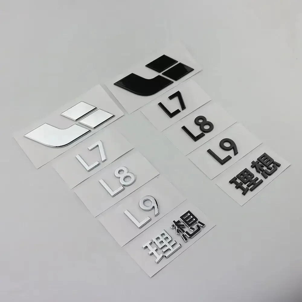 

For Li Lixiang L7 L8 L9 2022 2023 Car Black Samurai Logo Blackened Cover Upgraded Exterior Decoration Stickers Auto Accessories
