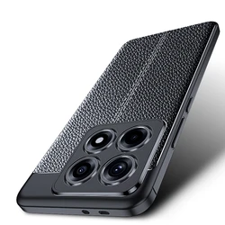 For Xiaomi 14T Pro Case Cover Mi 14T Pro Cover Luxury New Shockproof Phone Bumper Back TPU Soft Leather Fundas Xiaomi 14T Pro