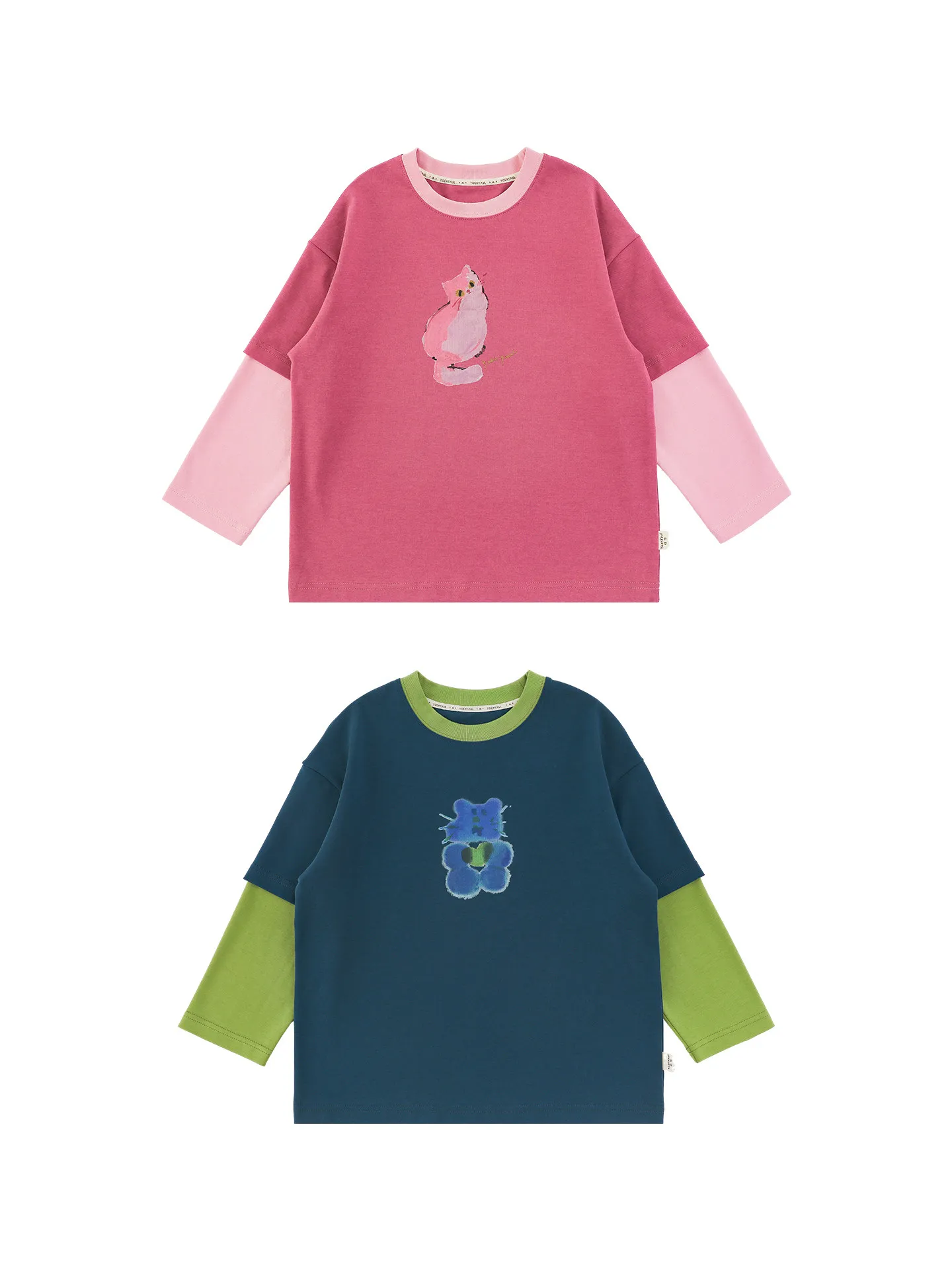 2026 Spring Girls Dual-World Tee Reversible Cartoon AirFit Kids Magic Wardrobe 3-12Y