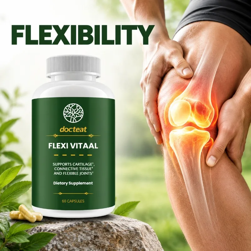 Flexi Vitaal Joint Support Capsules Connective Tissue Mobility and Flexibility Support for Men Women 60 Capsules