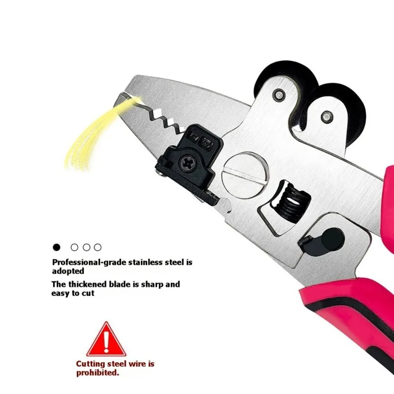 

AT43-Cable Stripping Tool 9-In-1 Fiber Optic Miller Pliers Stainless Steel For Industrial Use