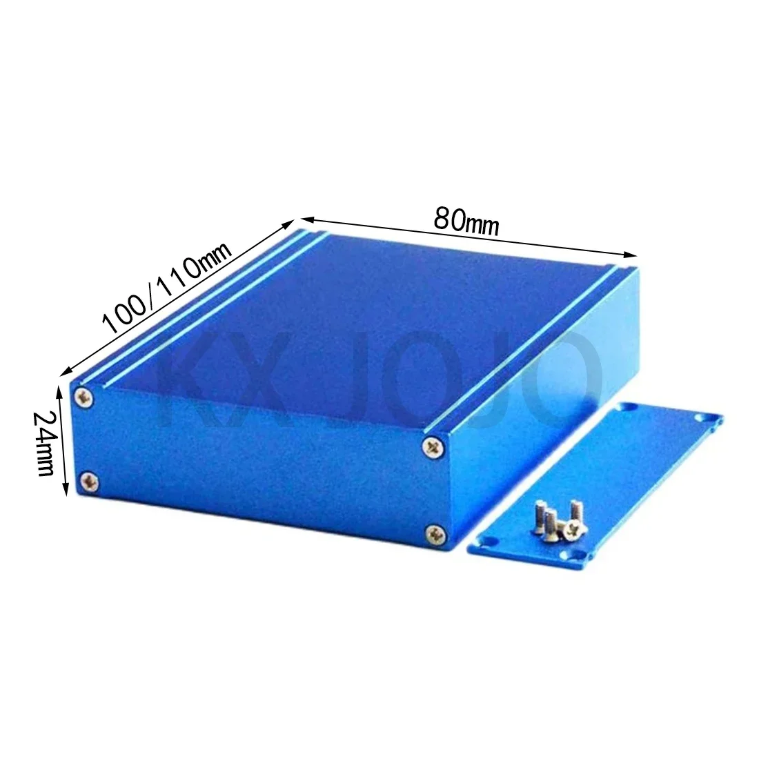 

Aluminum Enclosure 80*24*100/110mm Integrated Electrical Box Type Circuit Board DIY Blue