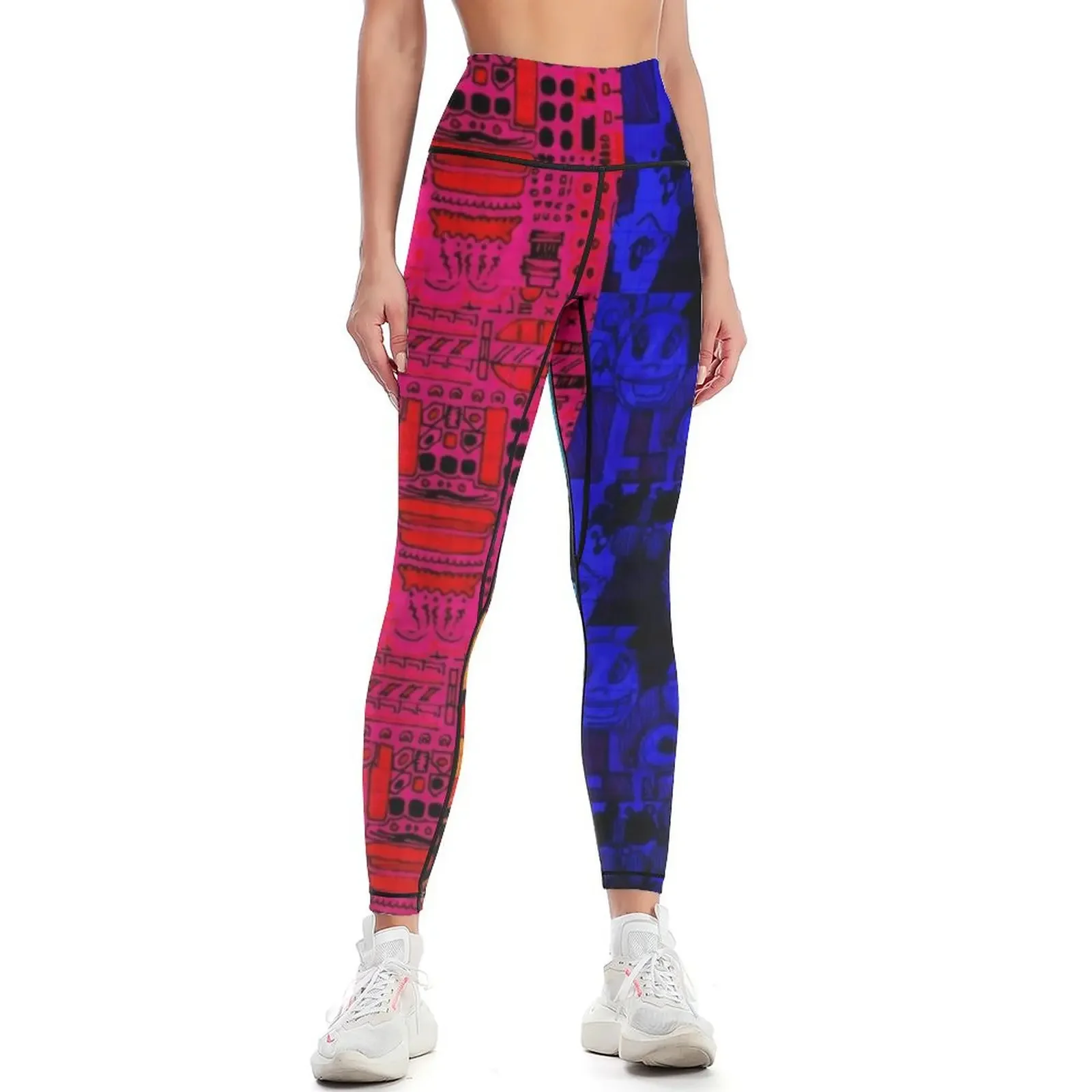 

Doodle Pad Leggings gym womans push up tights for sport legging Tight fitting woman Womens Leggings