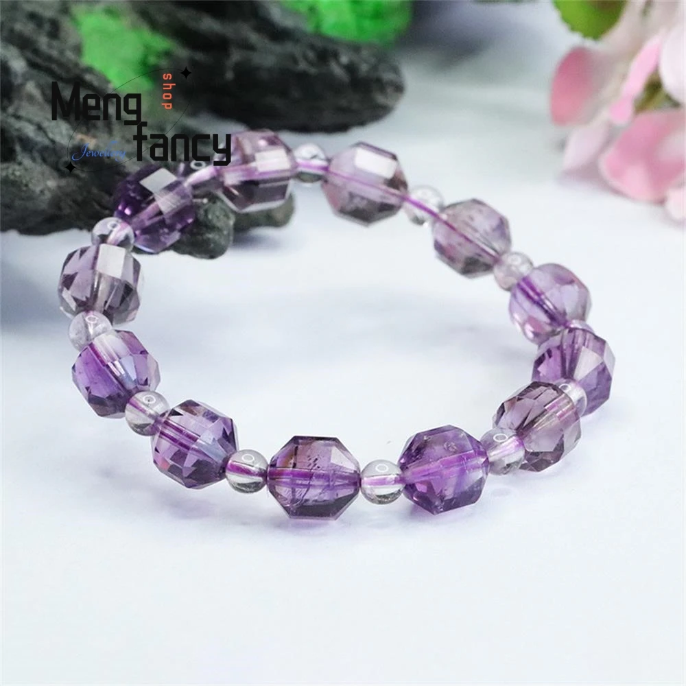 Natural Amethyst Bracelet Colour Fine High-grade Exquisite Fashion Jewelry Best Selling Treasure Gift for Girlfriend Handicraft