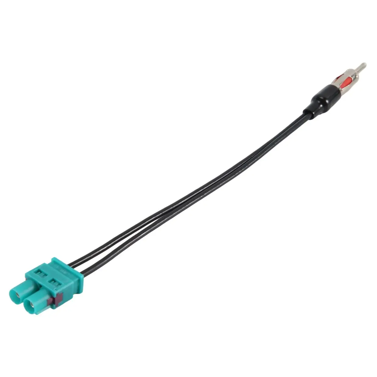 #74C Dual Twin Double Fakra to DIN Aerial Adaptor for Audi VW Seat,Double Fakra to DIN Adaptor,(plastic shell)