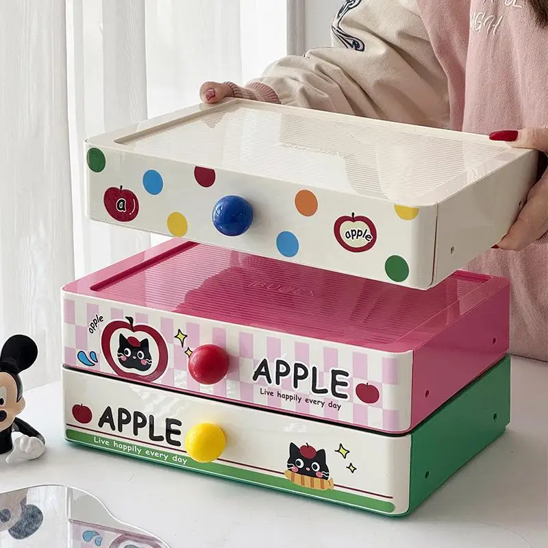 

Dopamine Desk Storage Box,Drawer Style Large Capacity Miscellaneous Sorting Boxs,Multifunctional Cosmetic Shelf Closet Organizer