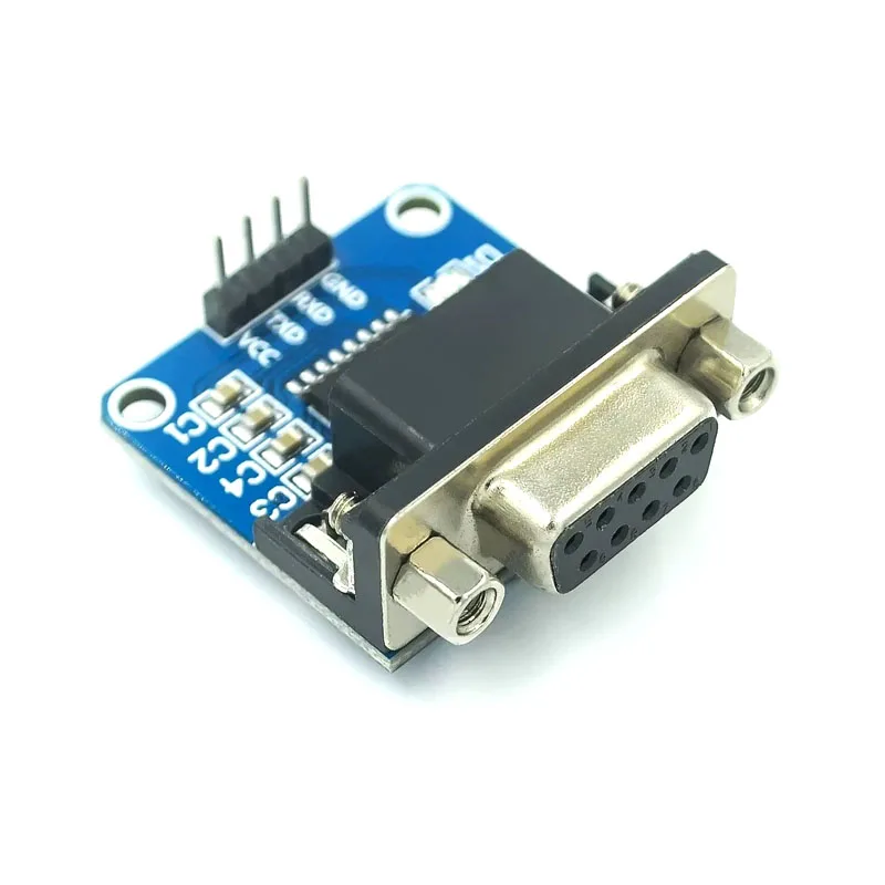 MAX3232 RS232 إلى TTL وحدة تحويل المنفذ التسلسلي أنثى DB9 موصل MAX232 وامض مجلس لاردوينو