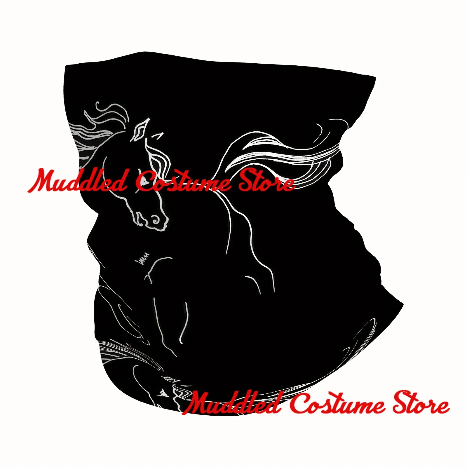 Polaina de cuello de caballo Bandana calentador de cuello de invierno hombres envoltura a prueba de viento bufanda para la cara para senderismo polaina diadema