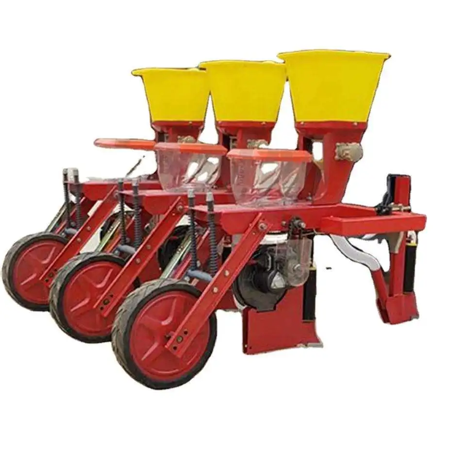 Gold Seller Agricultural Tractor Implements 3 Rows Maize Seeder Corn Planter 3 Rows Corn Planter with  About Maize Pla