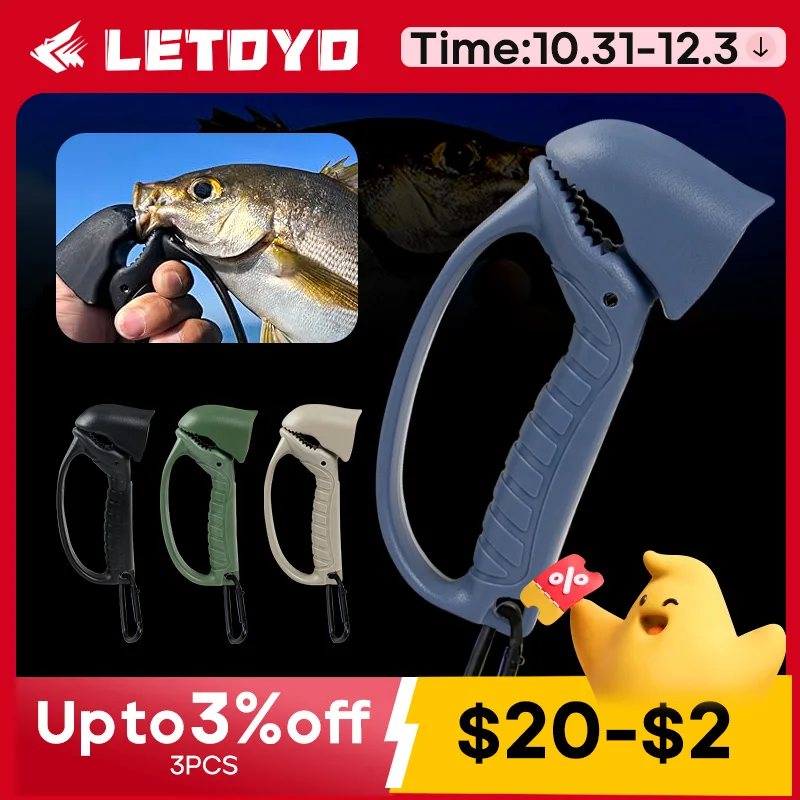 LETOYO 127mm 60g Jaw-shaped fishing gripper trout bass pike Fish clip Holder Fish controller fishing accessories fishing tools