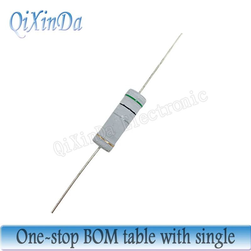 10 pz 5W 0.1R-10M 5% resistori a Film di ossido 0.22R 10R 100R 1K 4.7K 10K 47K 100K 470K 510K 1M 2.2M 5.1M ohm resistenza