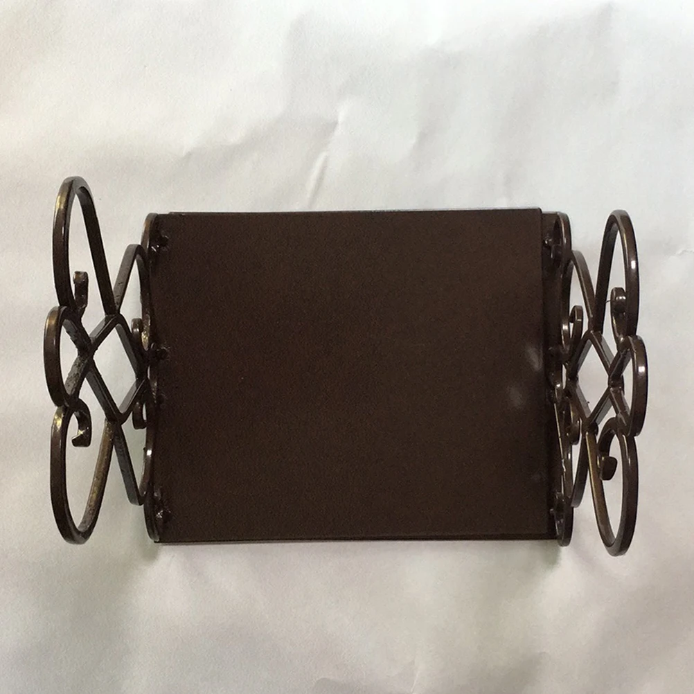 

Stylish Retro Bookends Frame Decorative Book Organizer Metal Bookends for Students and Home Office