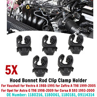 5x Hood Bonnet Rod Clip Clamp Holder 1180216 1180061 1180181 for Vauxhall for Vectra A for Zafira A T98 For Opel for Astra G T98