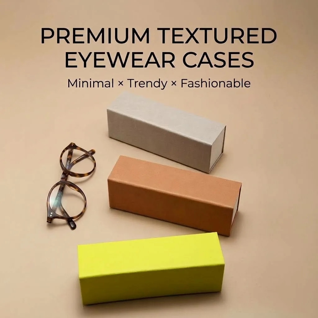 Glasses Case Minimalist Trendy Folding Eyewear Box Portable Sunglasses Storage Protector Cover Holder