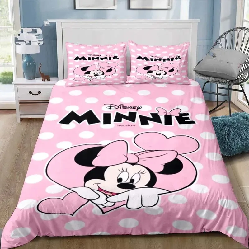 Disney Duck/Mouse Bedding Set Single Twin Full Queen King Size Bed Set Bedroom Duvet Cover Beddings Suit Kids Birthday Gift