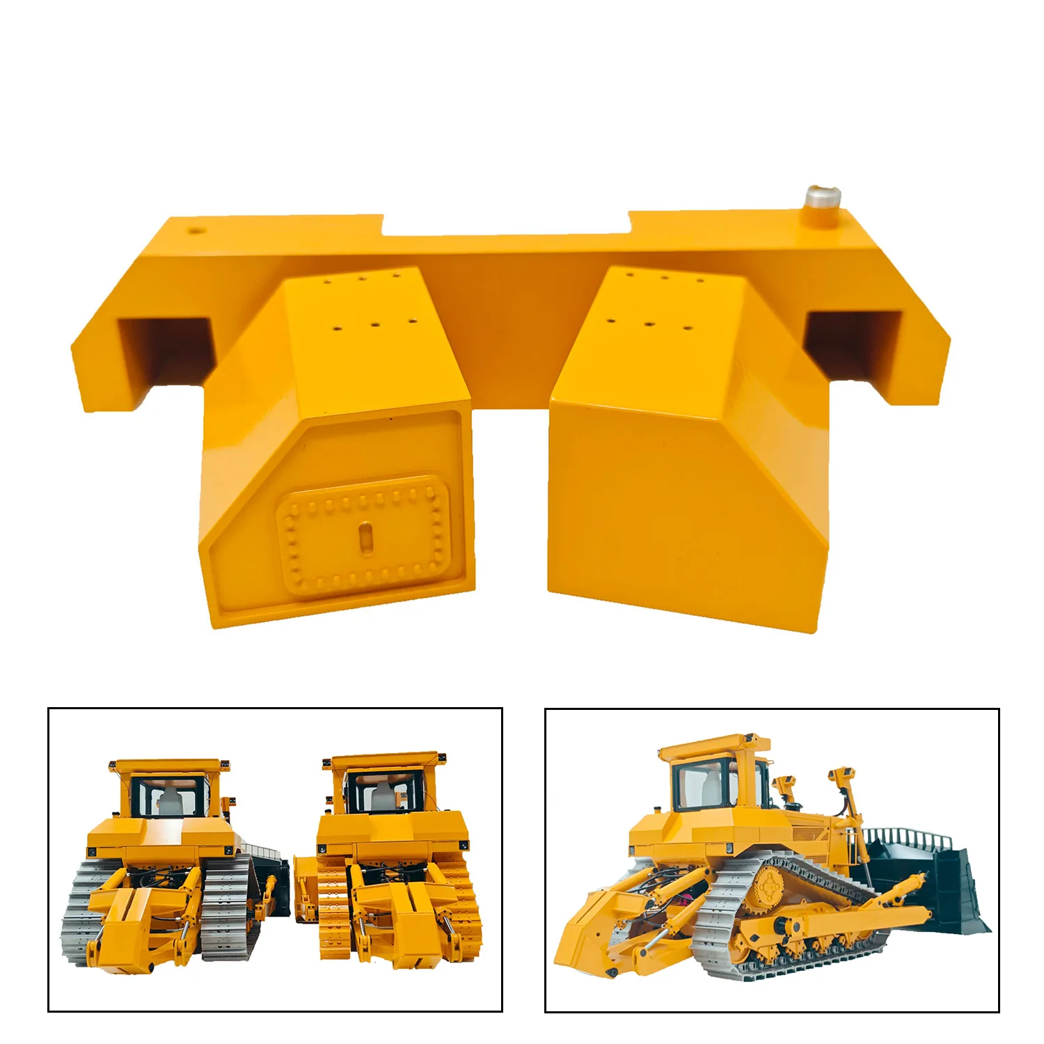 CNC 업데이트된 예비 부품 오일 탱크 장난감용 JDM-98 RC 불도저 원격 제어 도저 트럭 자동차 기계 취미 모델 선물