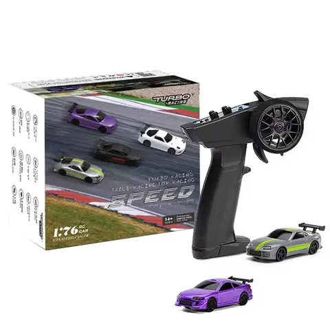 1:76 미니 RC 자동차 레이싱 C72 C73 드리프트 RC 자동차 자이로 라디오 전체 비례 원격 제어 장난감 RTR 장난감 어린이를위한