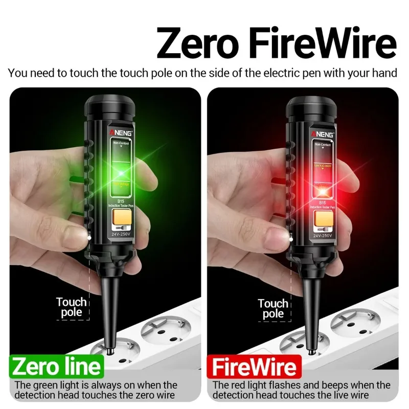 Multifunctional Color Light Voltage Tester Pen Intelligent Electrician Induction Test Pen Breakpoint Live Wire Detector