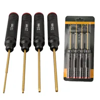 Hex Screwdriver Set 1.5/2.0/2.5/3.0mm Steel Precision Hexagon Drivers For RC Model Assembly And Repair Tools