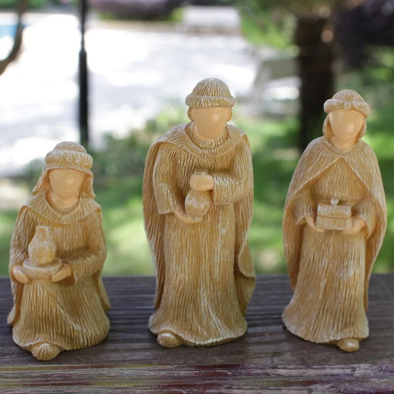 Christmas Nativity Set, Set Gift Ornaments Crafts Decoration, Living Room Bedroom Decorative Accessories-ABHG view 6