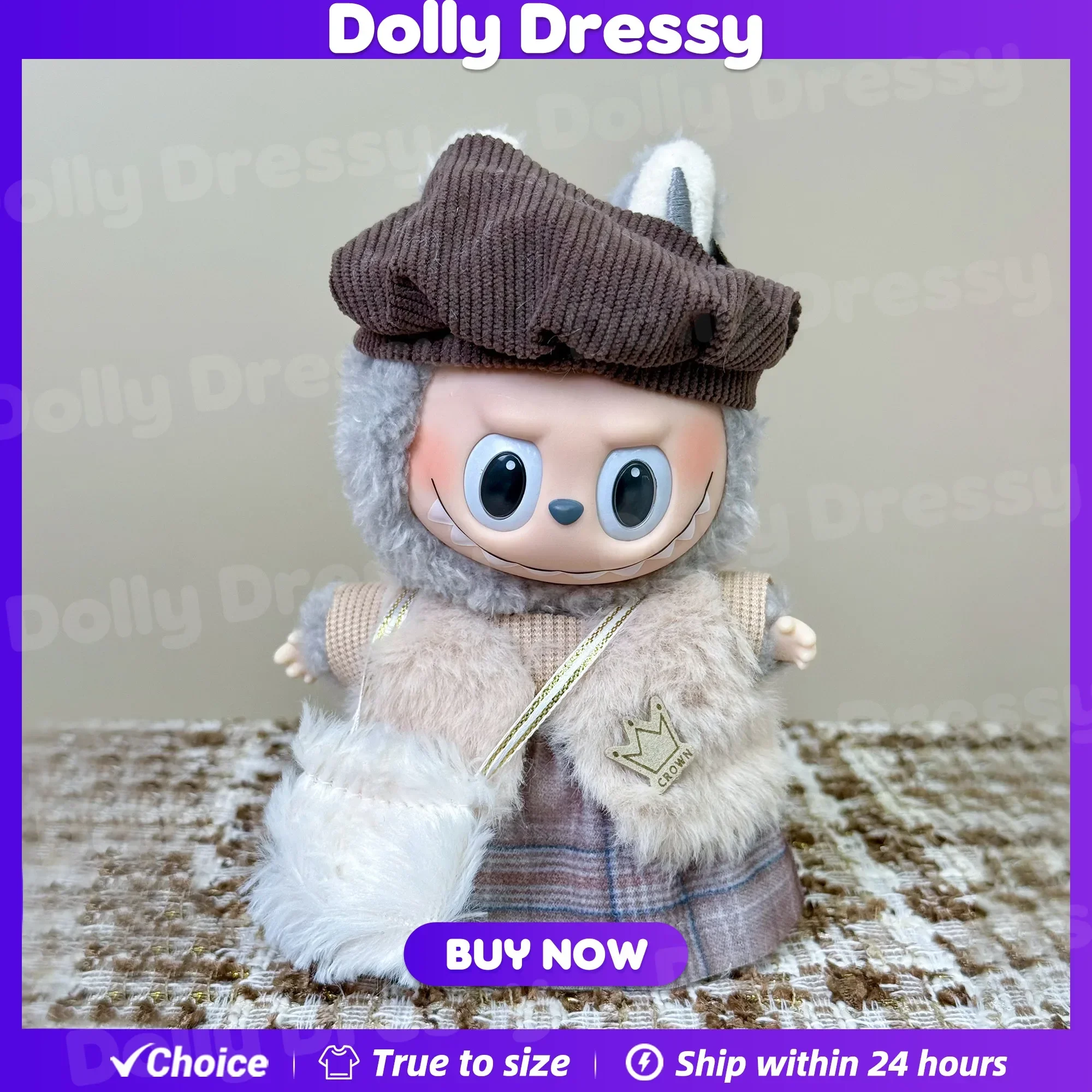 

Doll Clothes Labubu Clothing Designer for V1 V3 17cm Dolls Trendy Cute Diverse Styles New 2025 Summer Clothing Labubu Pants Gift