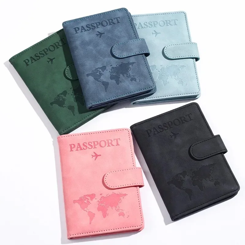 2025 New Custom Name Logo Travel Unisex Wallet Men Women ID Card Casual Slim PurseTravel Accessories Customizable Passport Cover