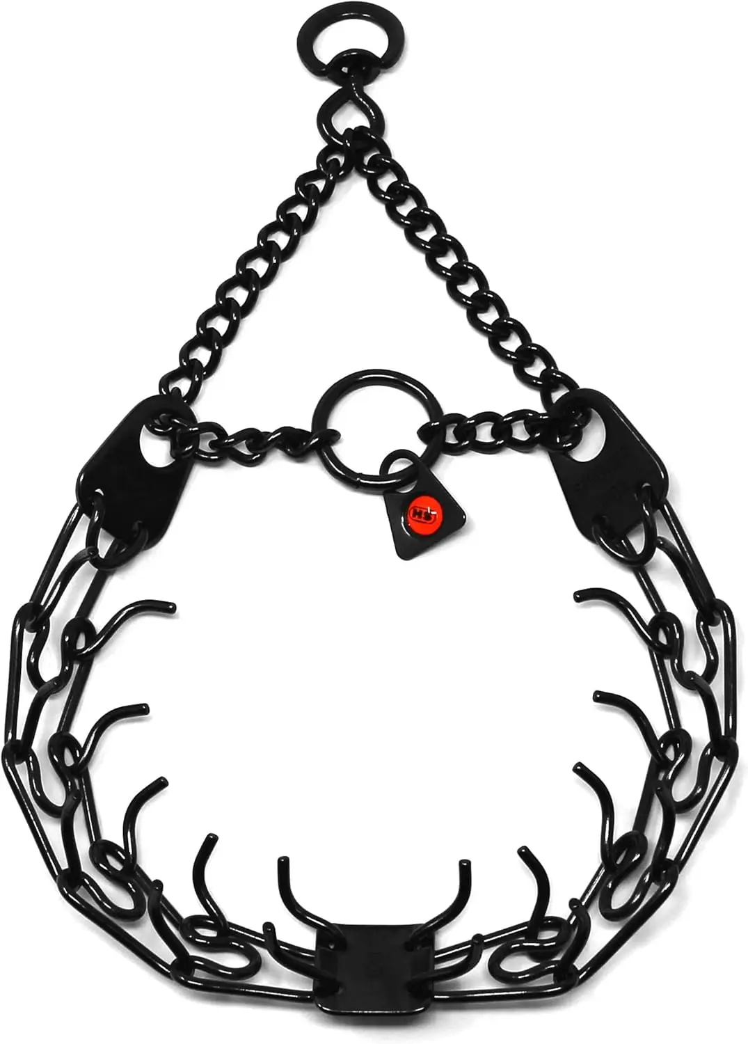 

Black Stainless Steel Prong Dog Training Collar with Swivel, Adjustable No-Pull Design for Anti-Pull Training, 2.25mm x 16in