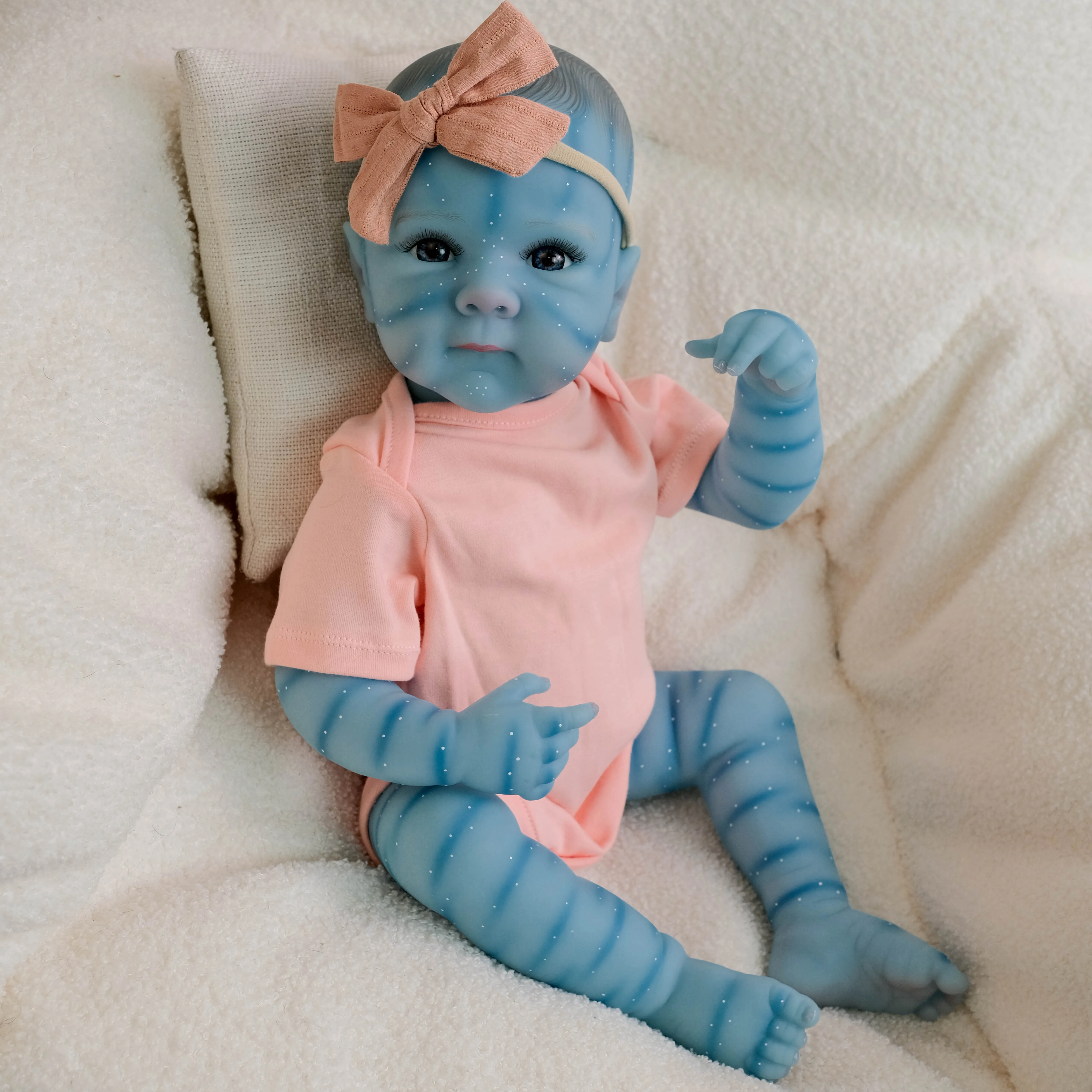 

19inch Full Vinyl Body Avatar Bettie Lifelike Reborn Toddler Newborn Doll Hand-Detailed Paint with 3D Visible Veins
