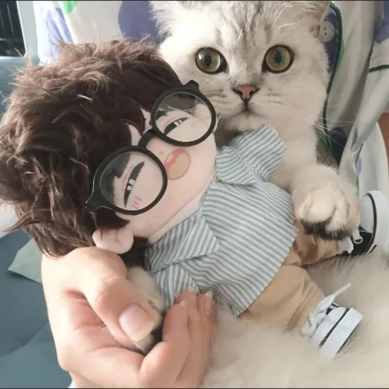 

20 см аниме звезда атрибуты Yi Cheng Kawaii косплей хлопковая кукла со скелетом мультфильм DIY платье одежда игрушечные фигурки фанаты подарок