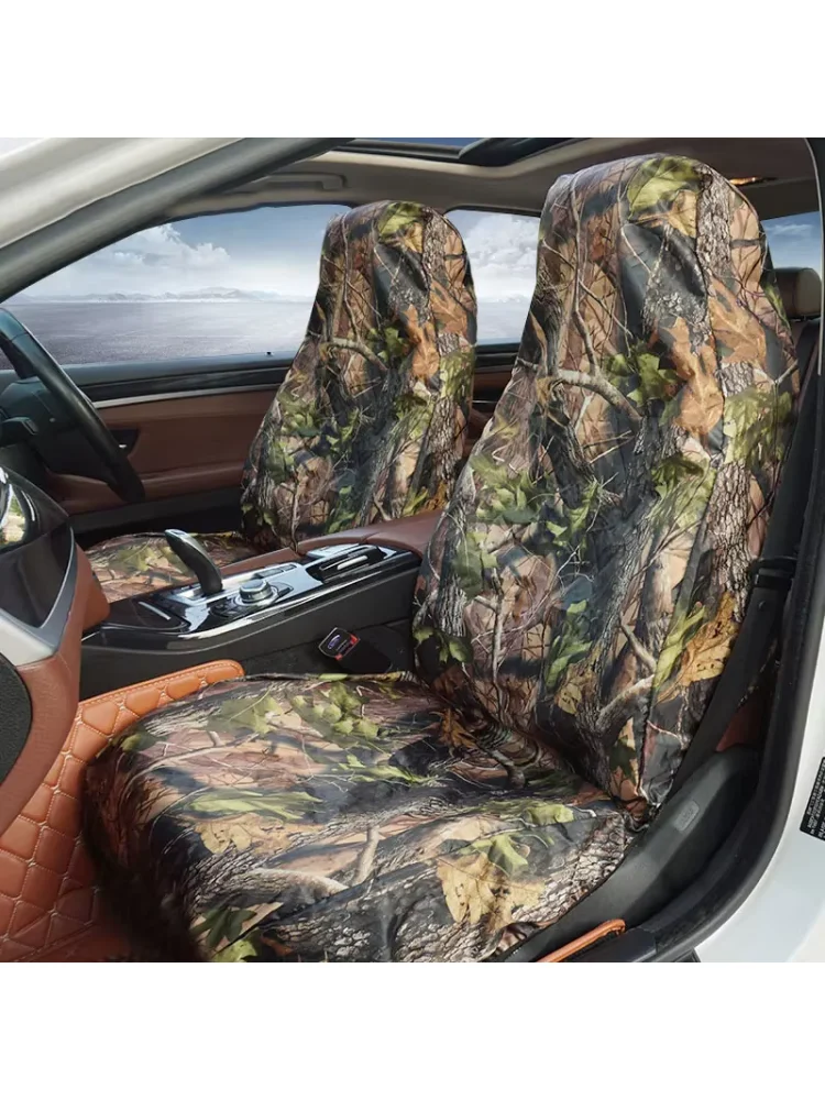 Pokrowiec na siedzenie samochodowe w kamuflażu Uniwersalny wodoodporny ochraniacz na siedzenie Outdoor Hunting Camping Pokrowiec na przednie tylne siedzenie Akcesoria wewnętrzne — 2